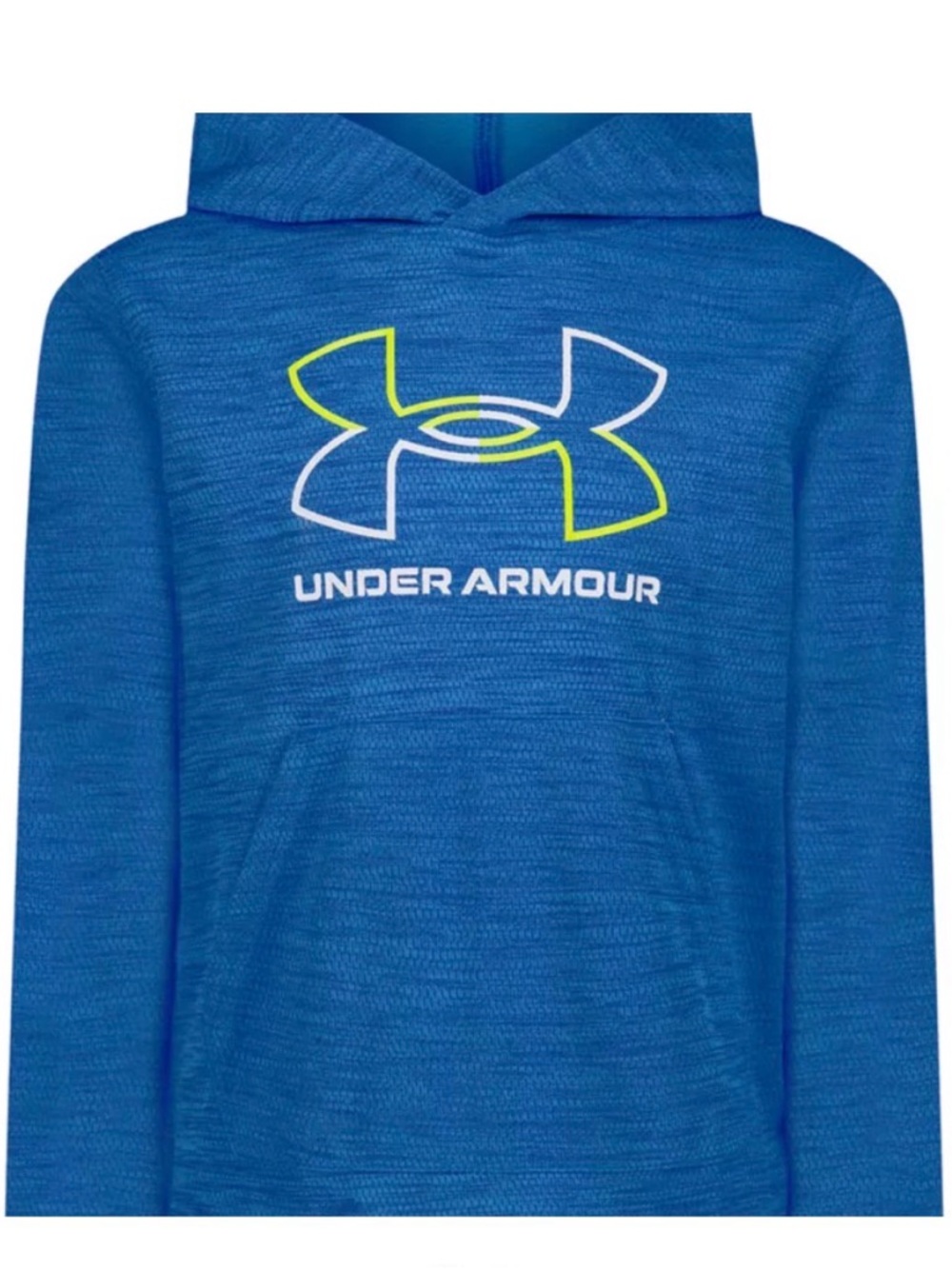 Under Armour Boys' 5 Blue UA Logo Lightweight Hoodie Outdoors Long sleeve Shirt